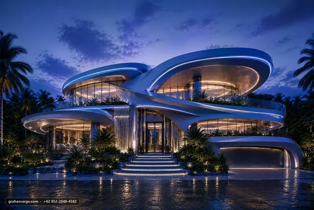 Arsitektur untuk Kabupaten Mappi. — pandangan arsitektur 2